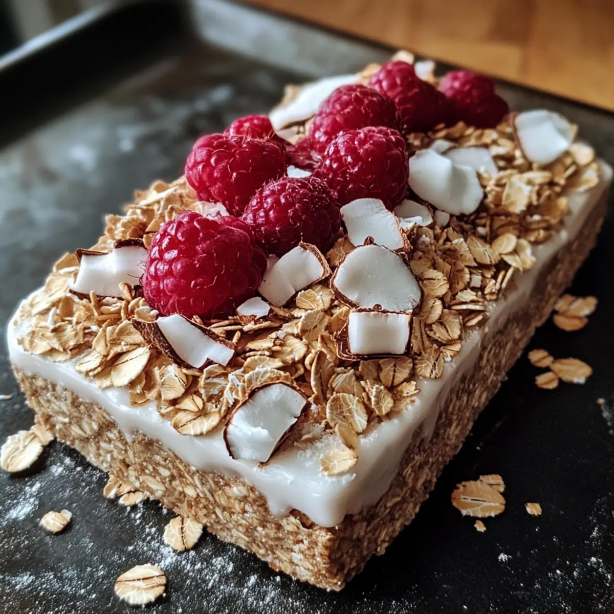 Christmas Coconut Oat Tray