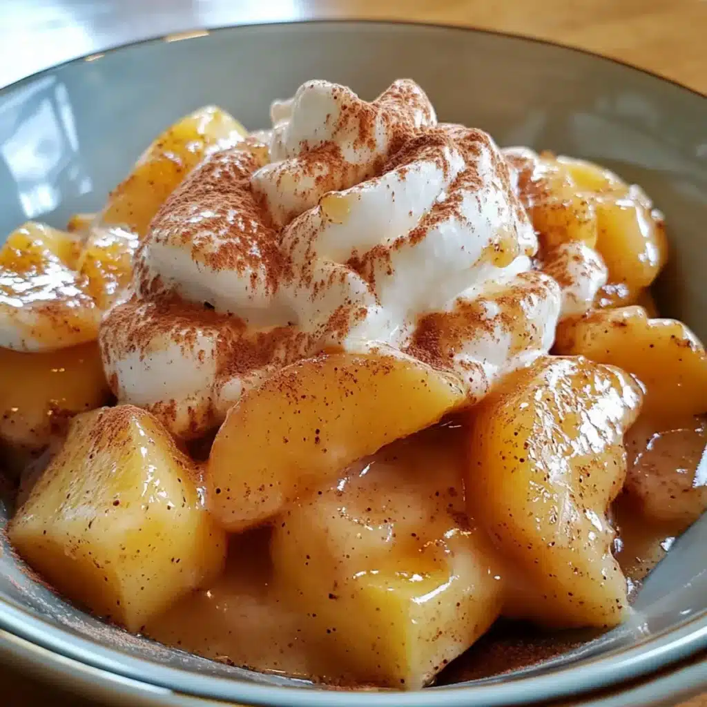 Warm Peach Cinnamon Dessert