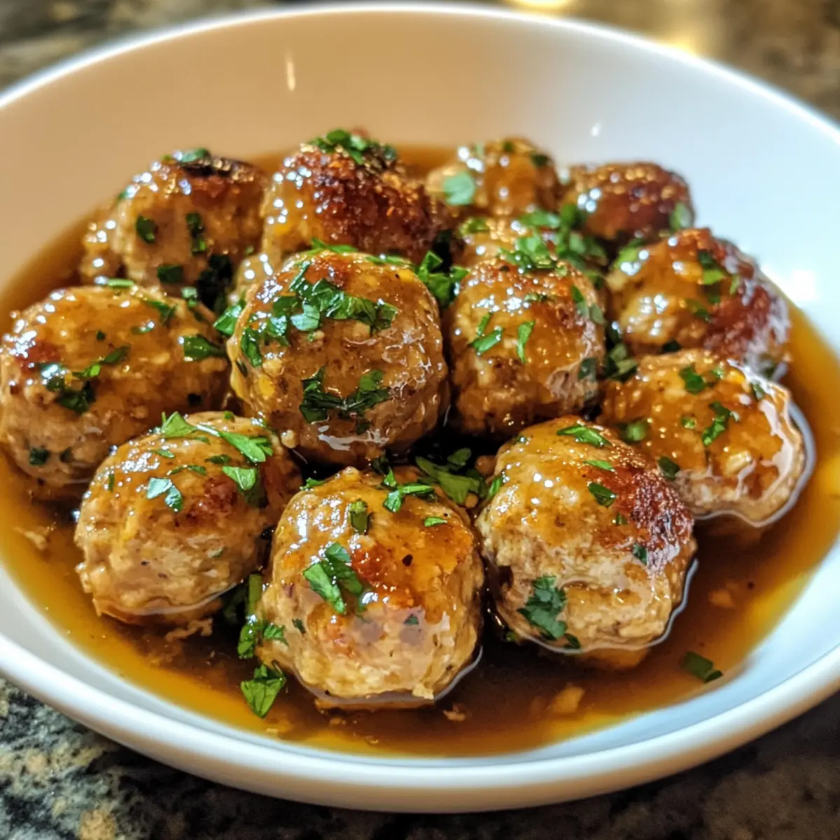 Crockpot Maple Dijon Turkey Meatballs