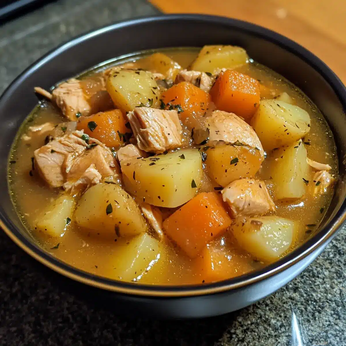 Slow Cooker Turkey Potato Stew Recipe