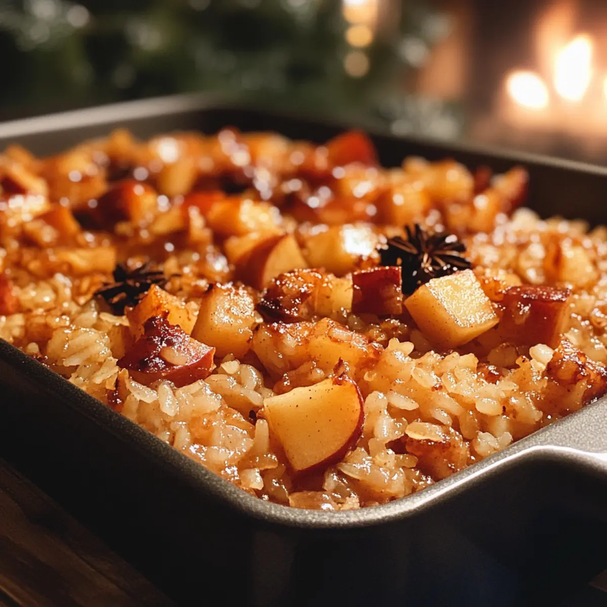 Christmas Spiced Apple Rice Bake