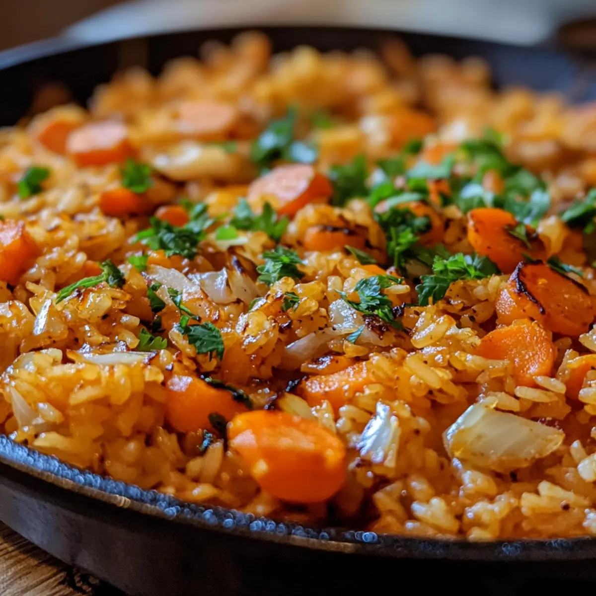 Turkey Carrot Rice Skillet