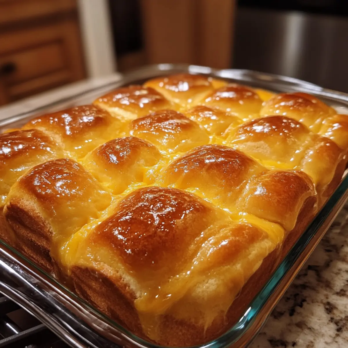Baked Custard Bread Dessert Recipe