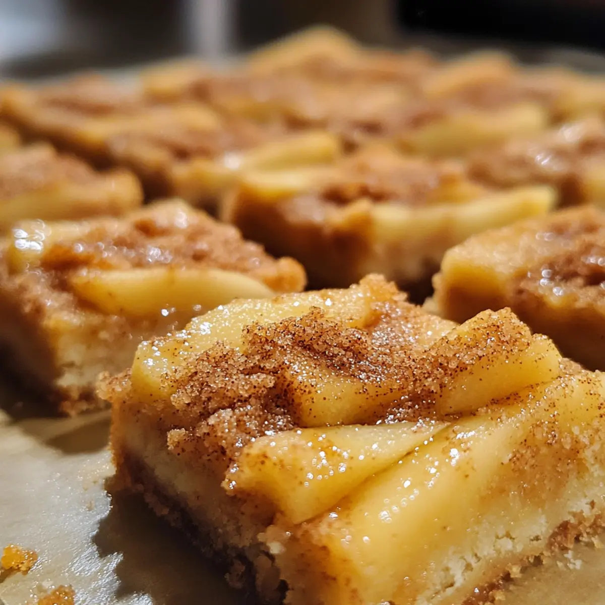 Soft-Baked Pear Cinnamon Squares Recipe