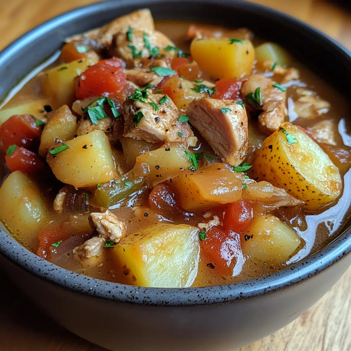 Slow Cooker Turkey Potato Stew Recipe