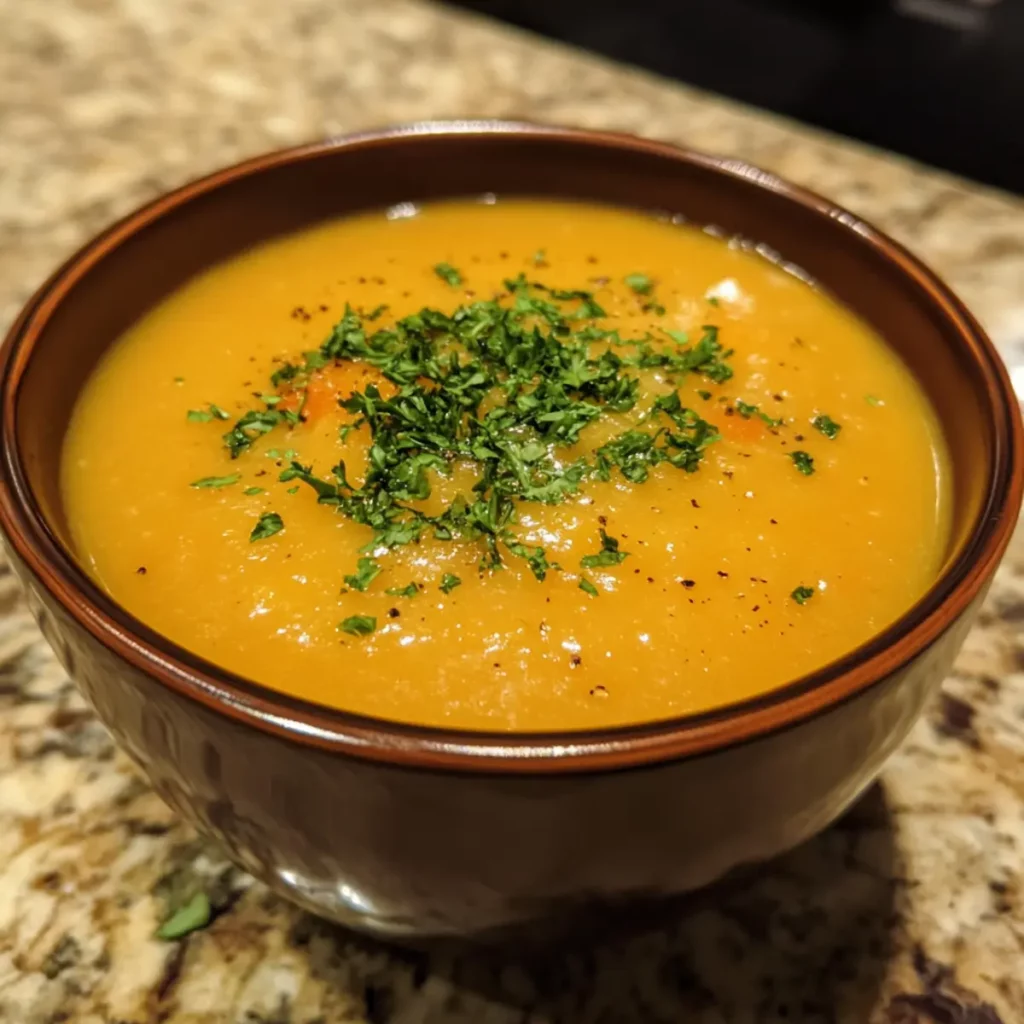 Creamy Carrot & Parsnip Soup