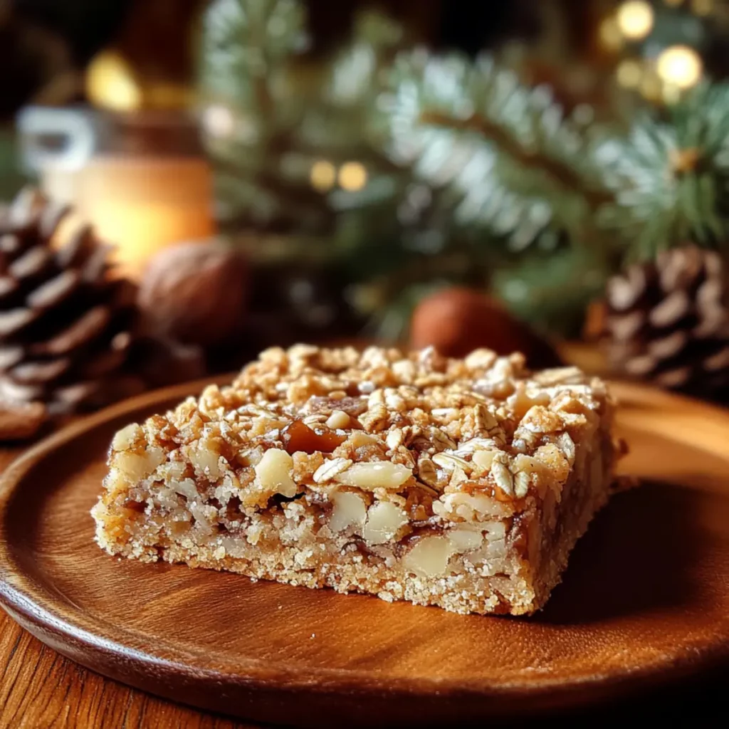 Holiday Maple Oat Slice