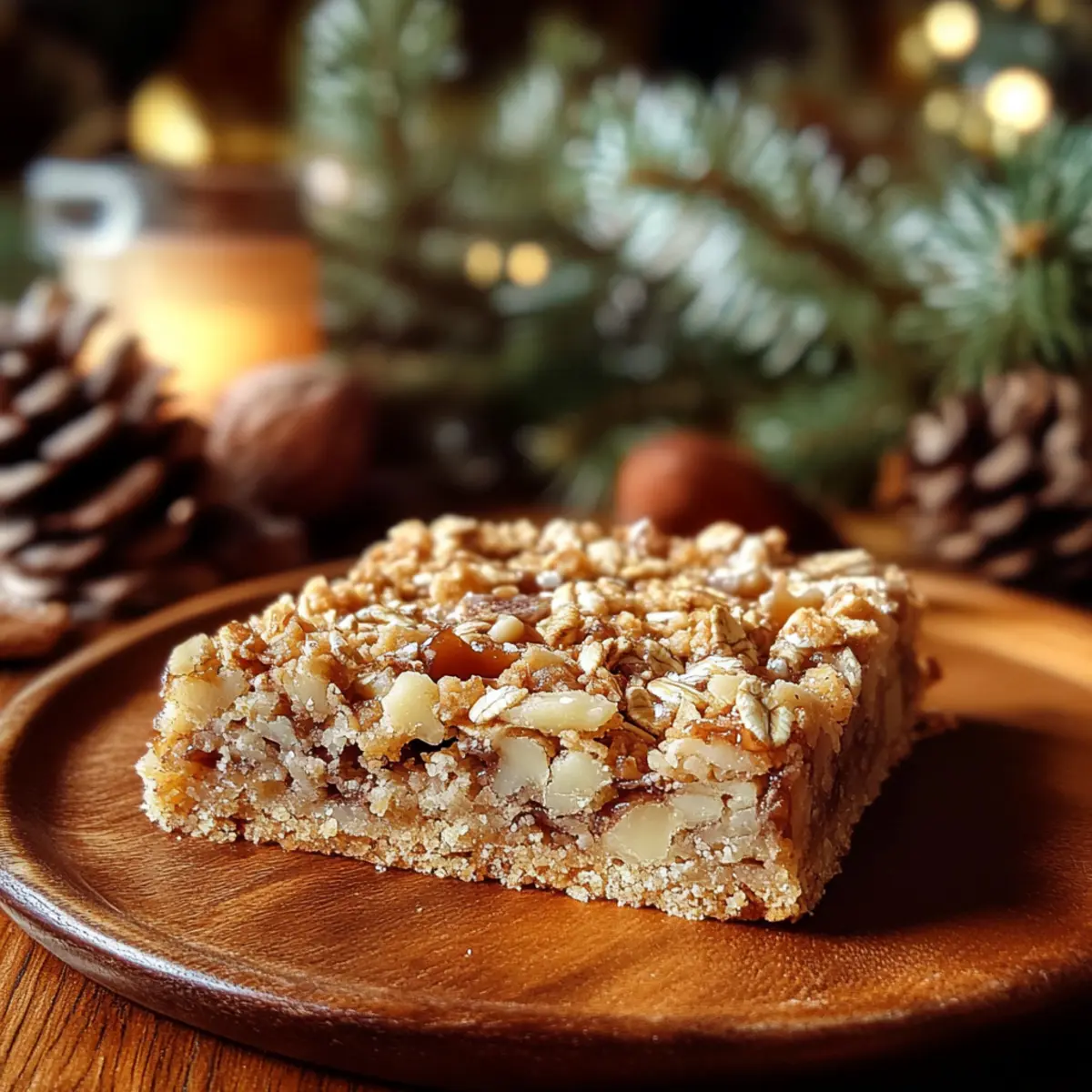 Holiday Maple Oat Slice