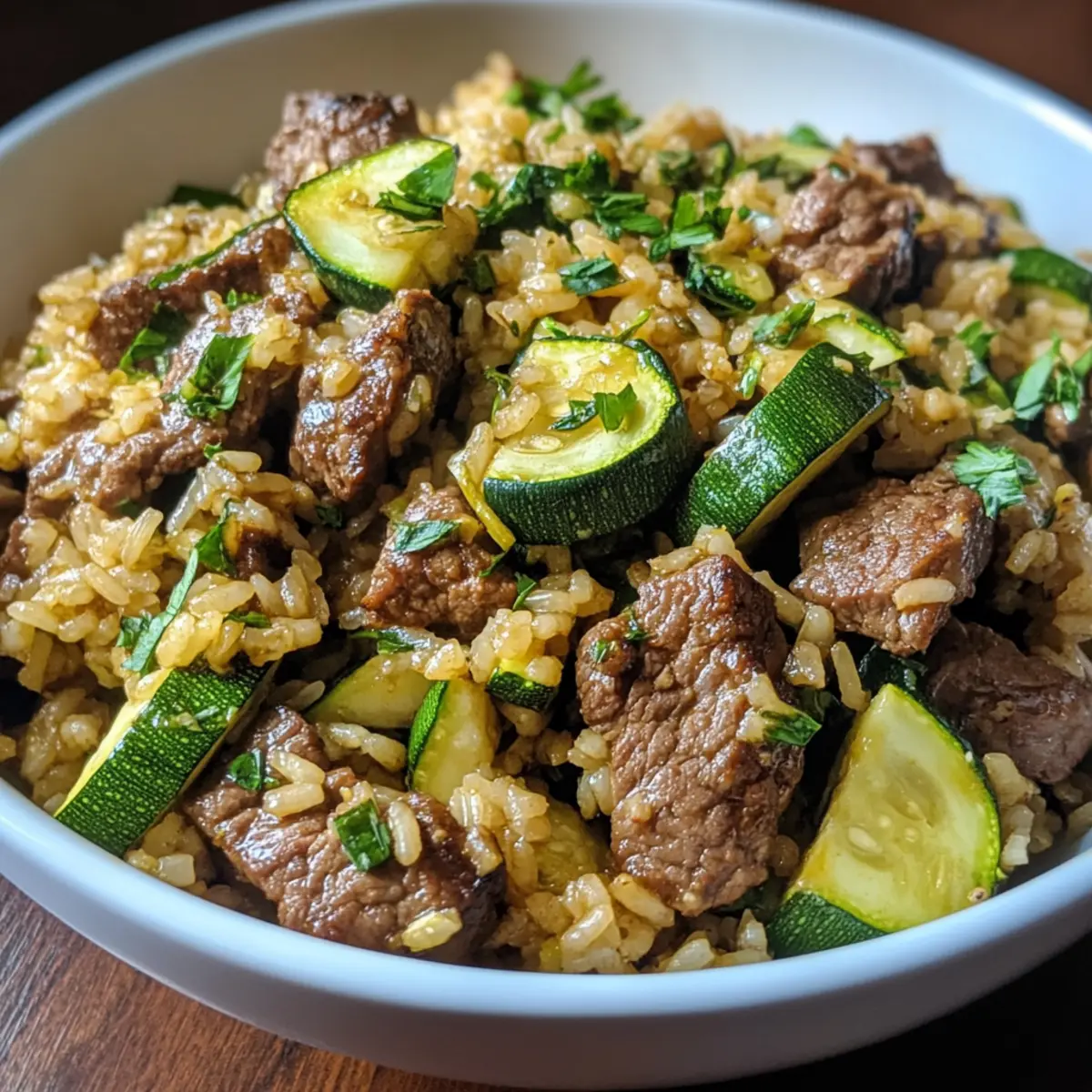 Beef Zucchini Rice Pan Recipe