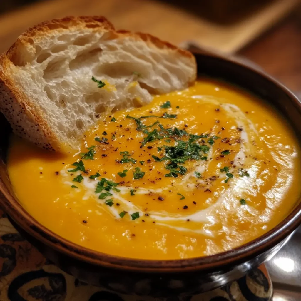 Creamy Pumpkin Onion Soup