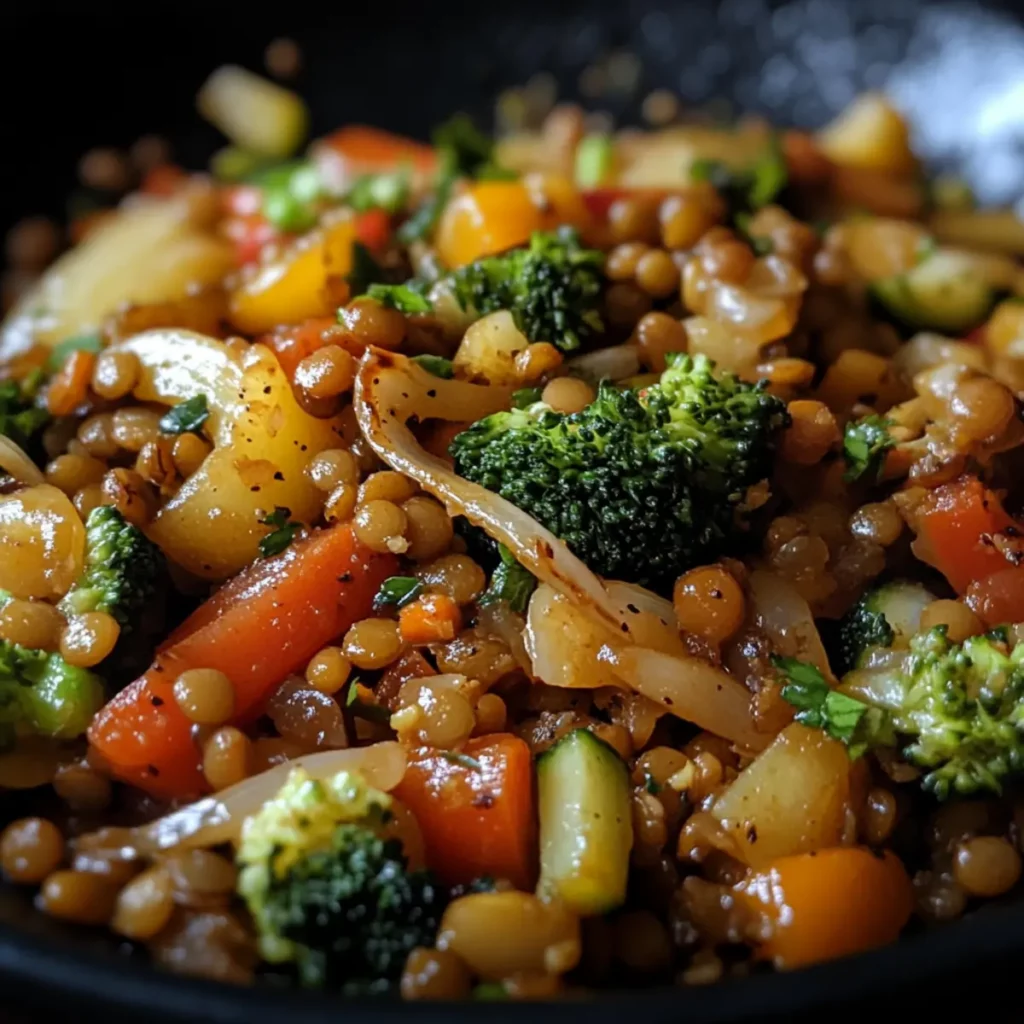 Budget-Friendly Lentil & Veggie Stir-Fry