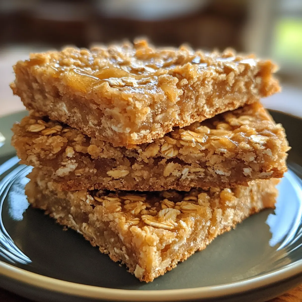 Baked Honey Oat Bars Recipe