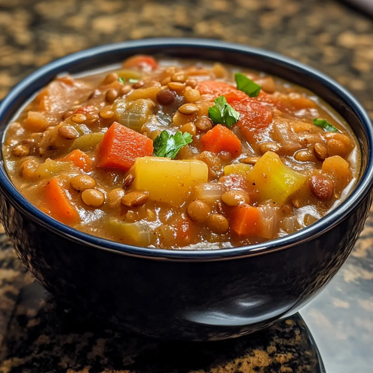 Crockpot Lentil Vegetable Stew Recipe