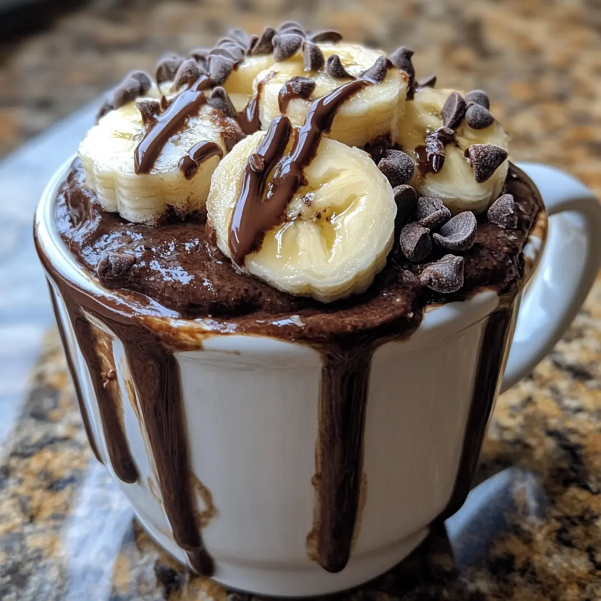 Healthy Chocolate Banana Mug Cake Recipe