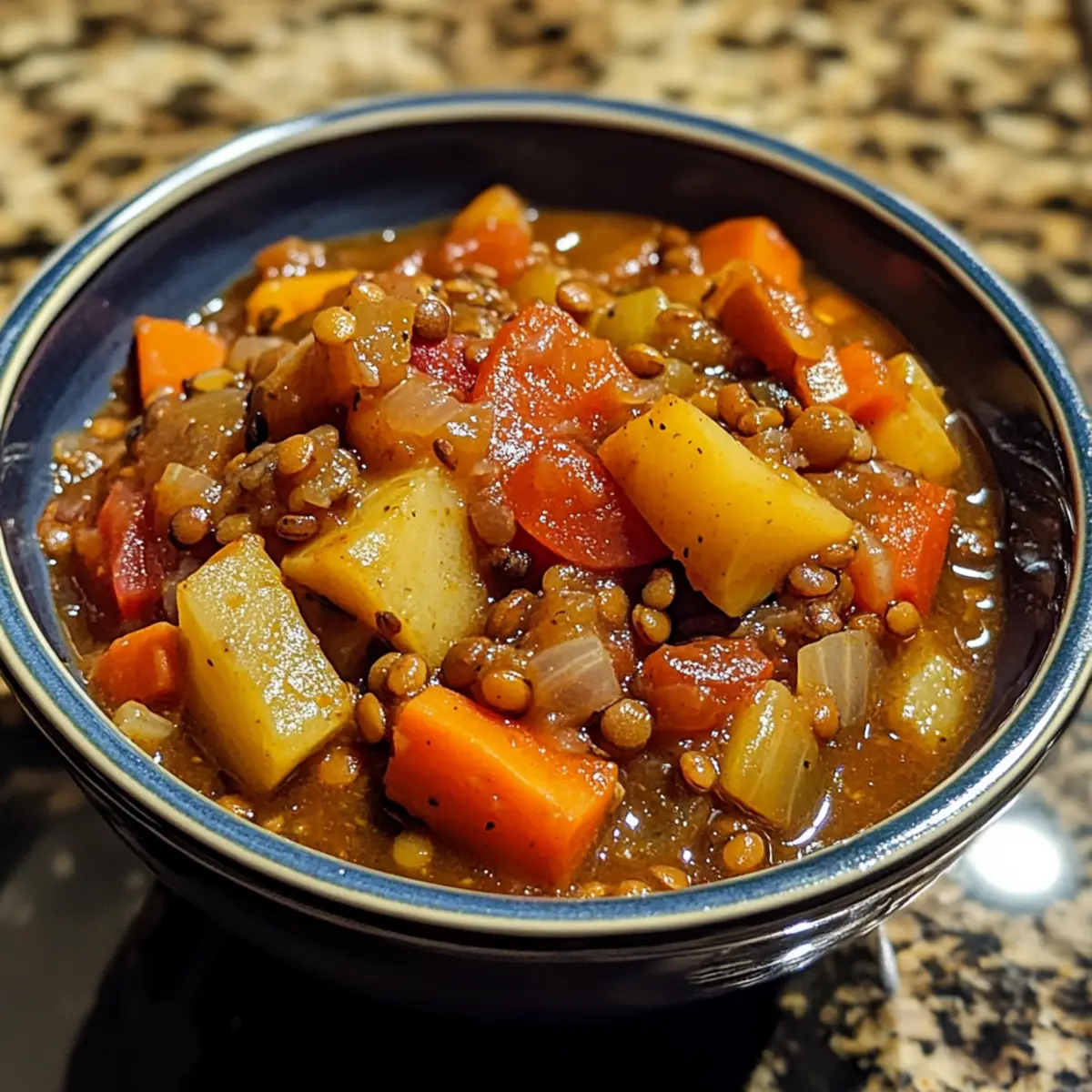 Crockpot Vegetable Lentil Stew Recipe
