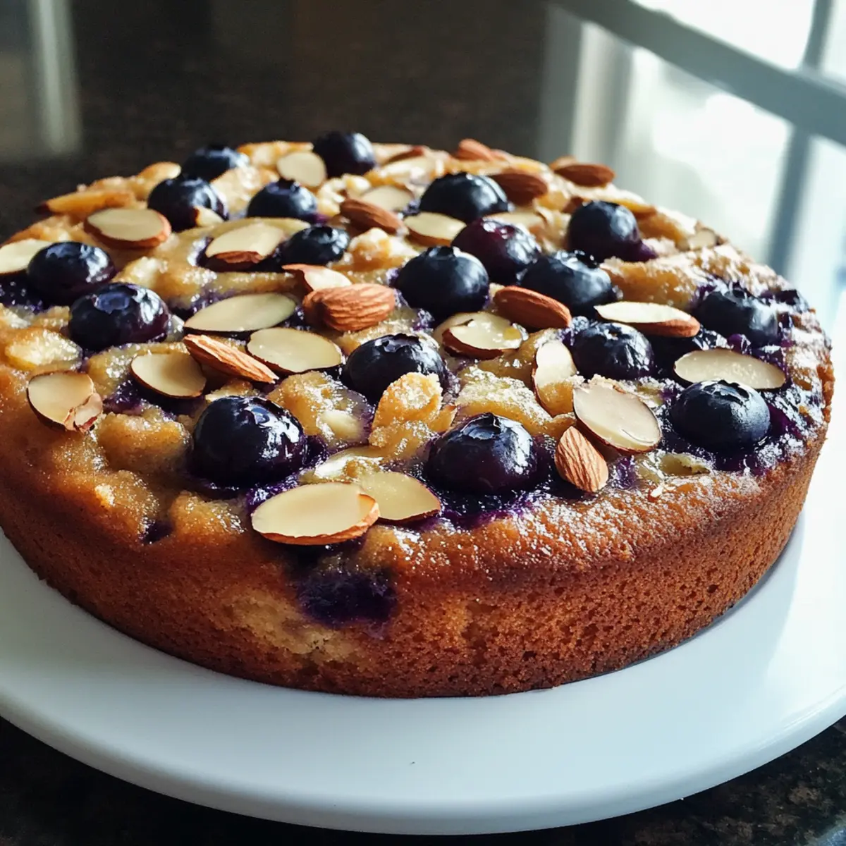 Almond Blueberry Breakfast Cake
