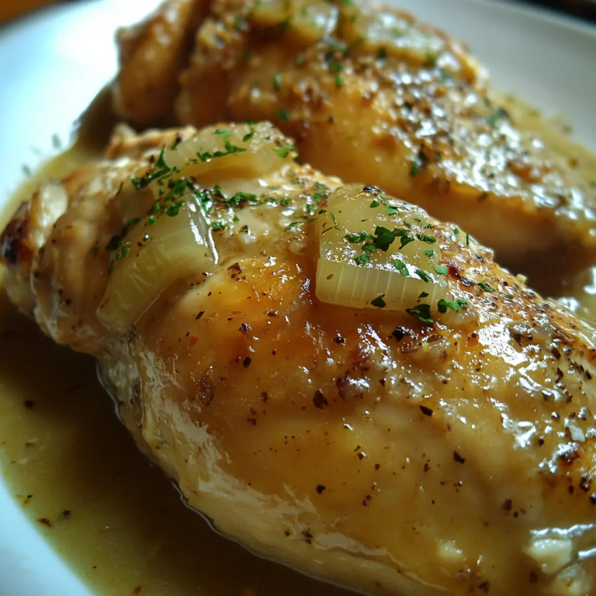 Crockpot Chicken with Mild Onion Sauce Recipe