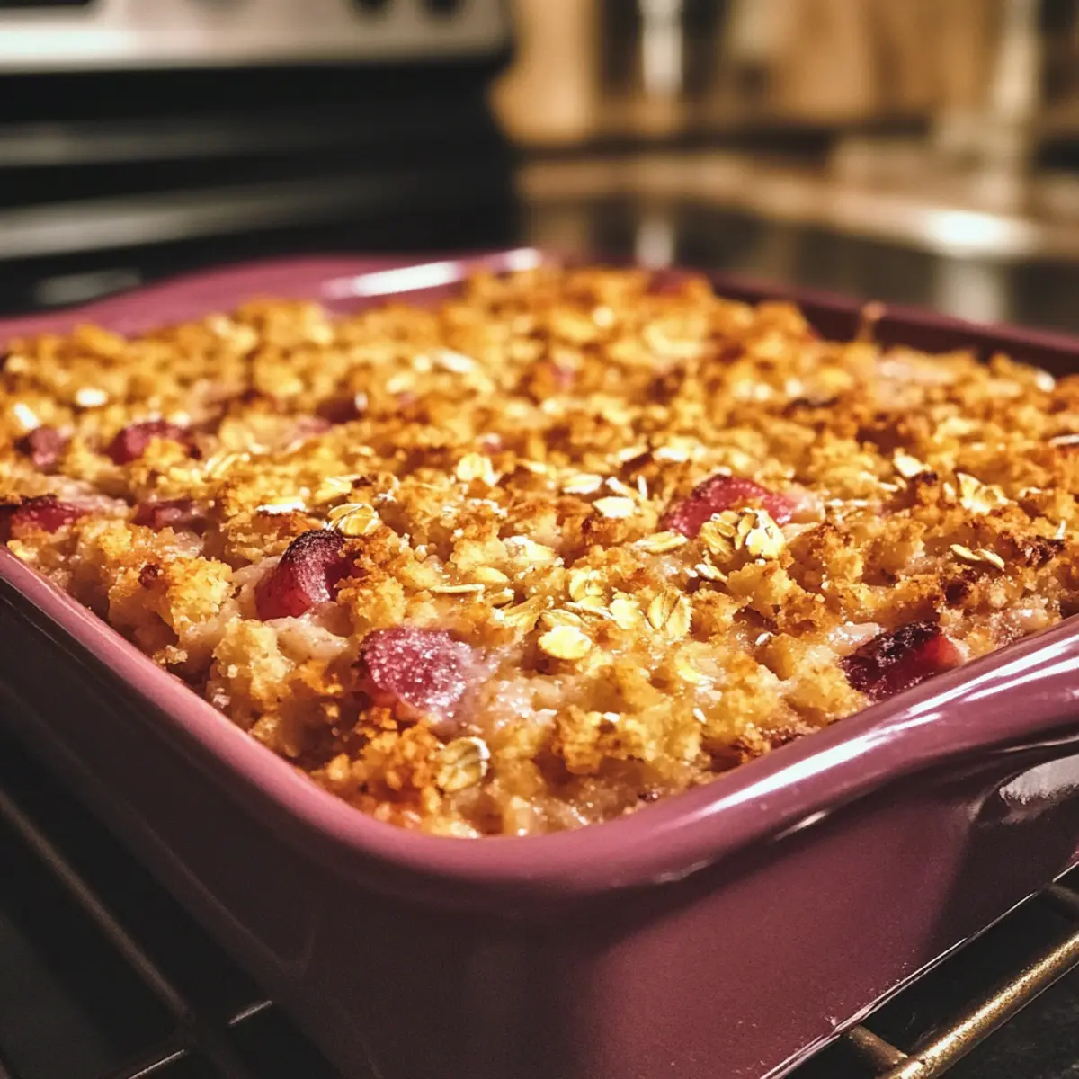Warm Oat Yogurt Breakfast Bake Recipe
