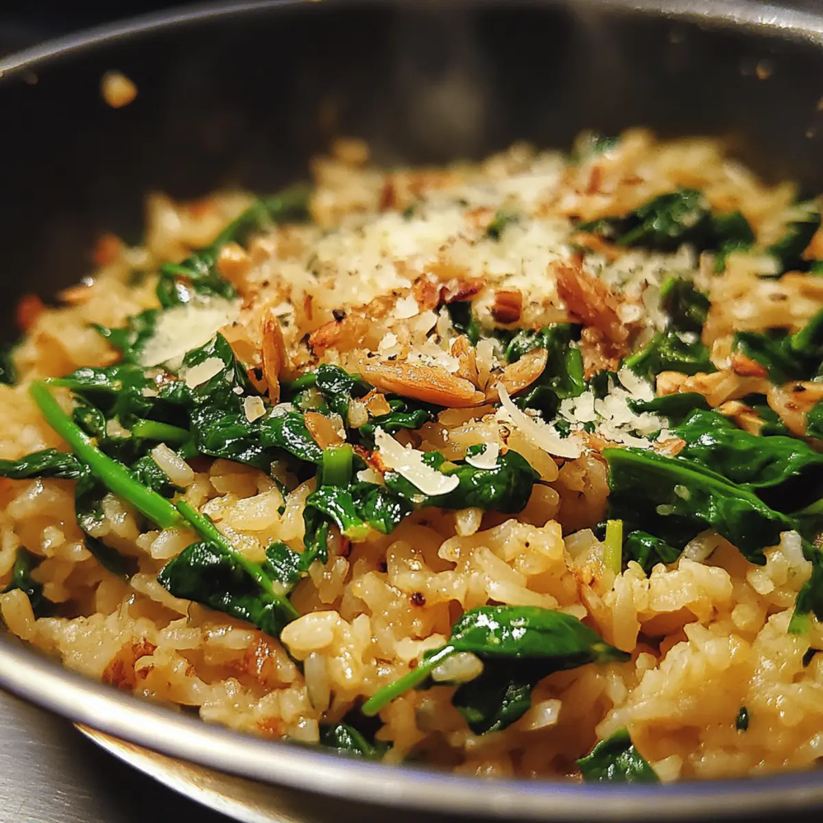 One-Pot Spinach & Rice Dinner Recipe