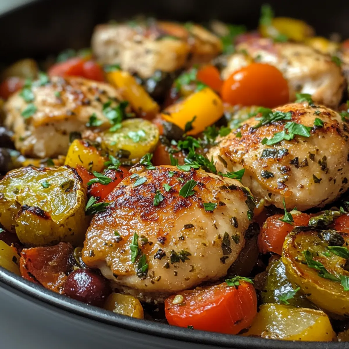 One-Pot Mediterranean Chicken & Veggies