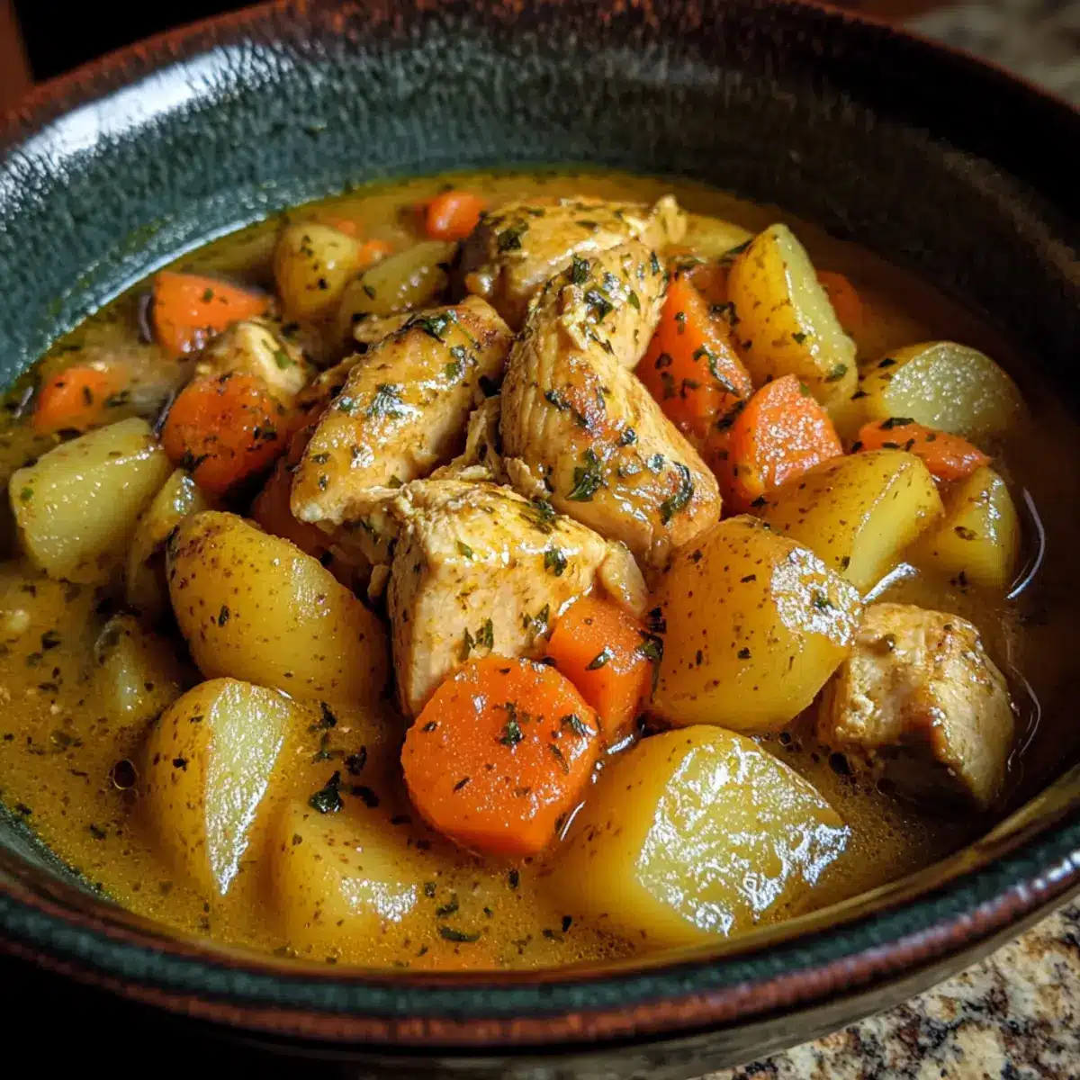 Crockpot Chicken, Potato, and Carrot Stew Recipe