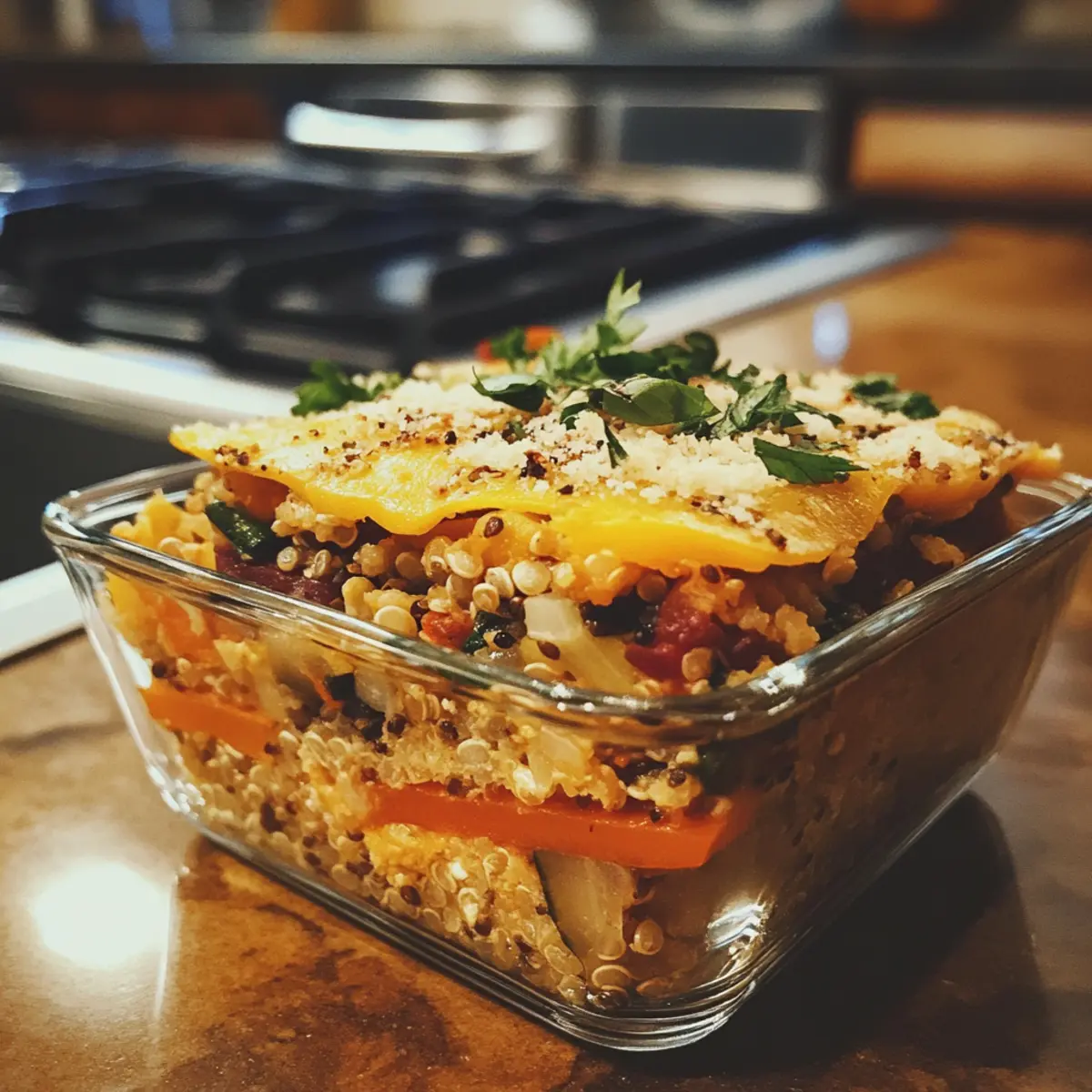 Quinoa & Veggie Layered Bake Recipe