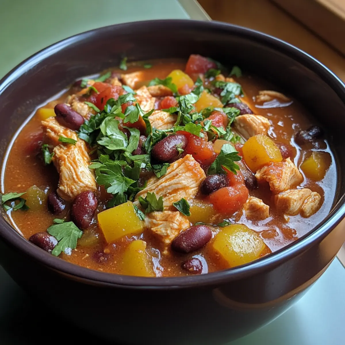 Crockpot Chicken and Bean Chili Recipe