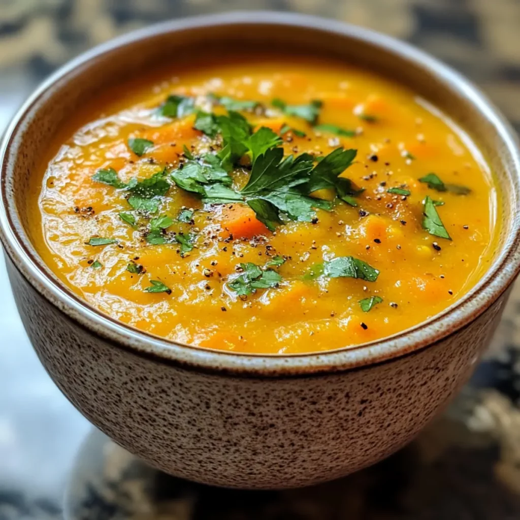 Lentil Carrot Ginger Soup Recipe