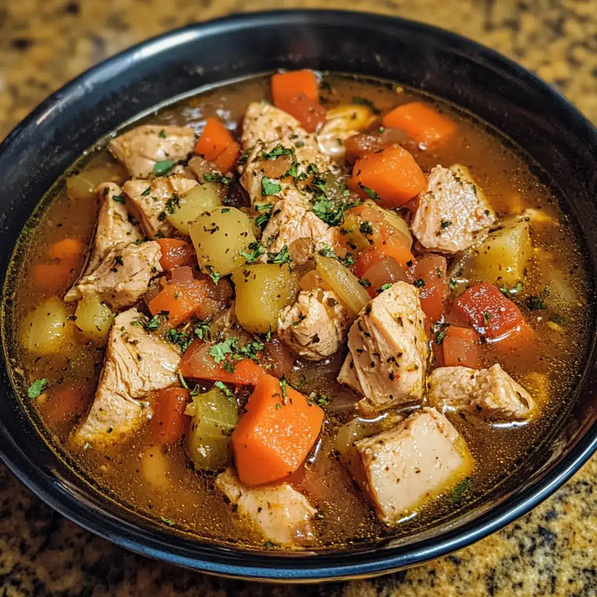 Crockpot Herb Turkey Stew Recipe