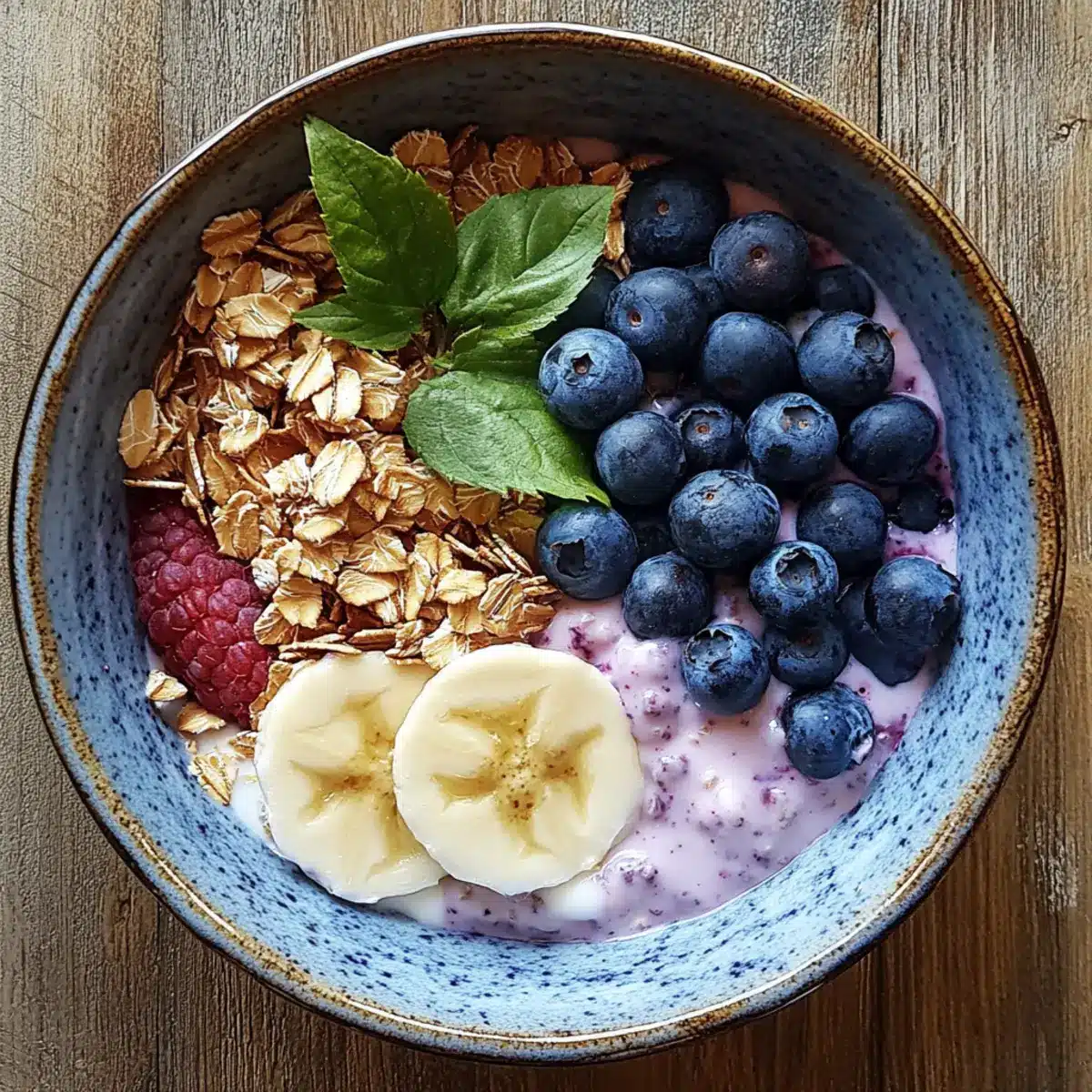 Blueberry Yogurt Oat Breakfast Bowl Recipe