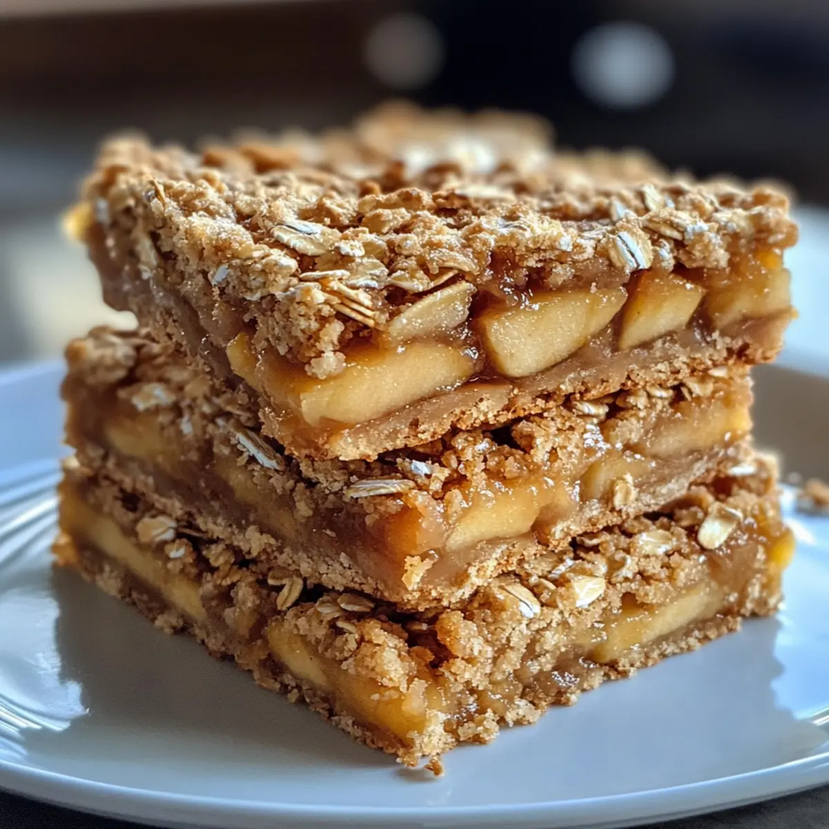 Baked Apple Oat Squares Recipe