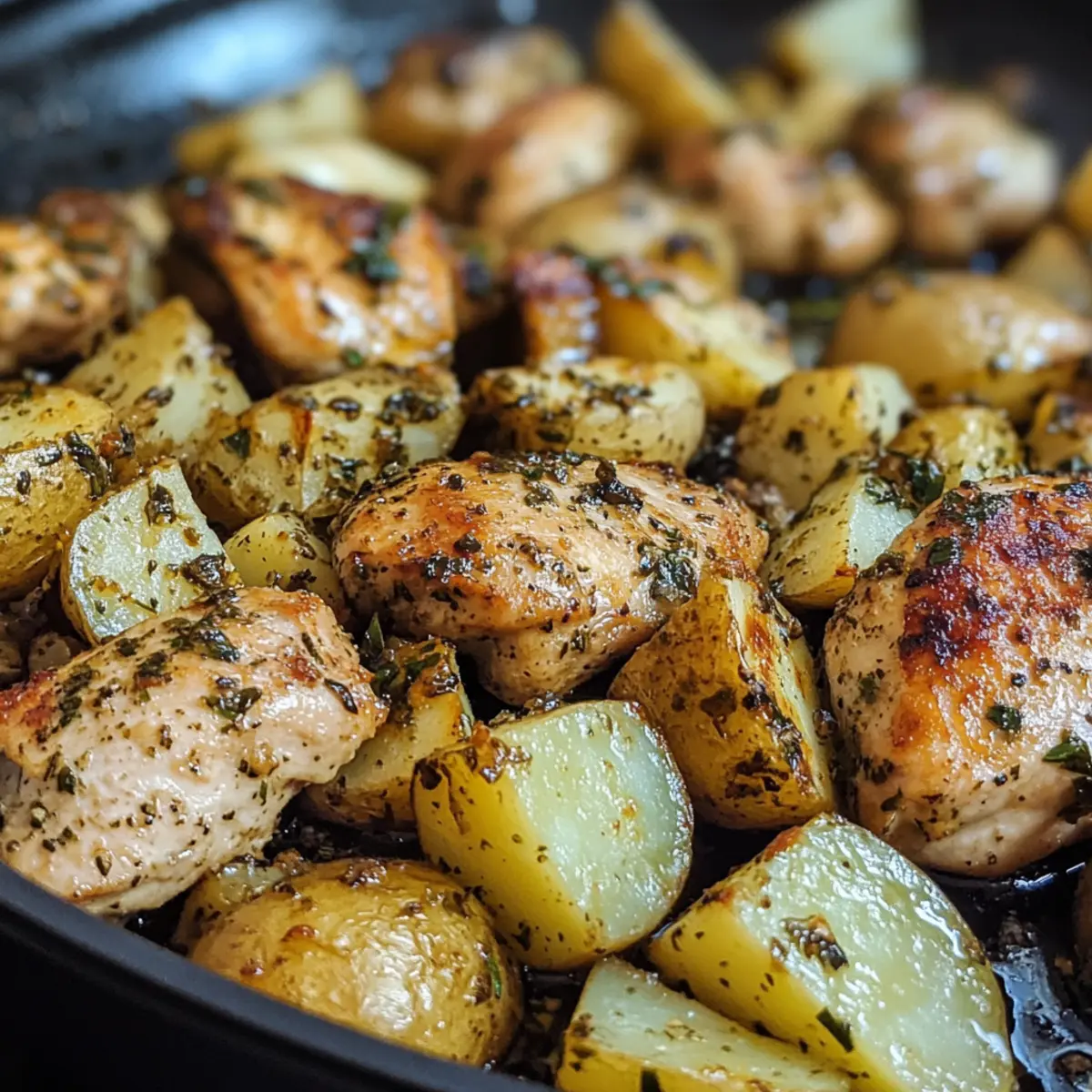 Garlic Herb Chicken and Potatoes Recipe