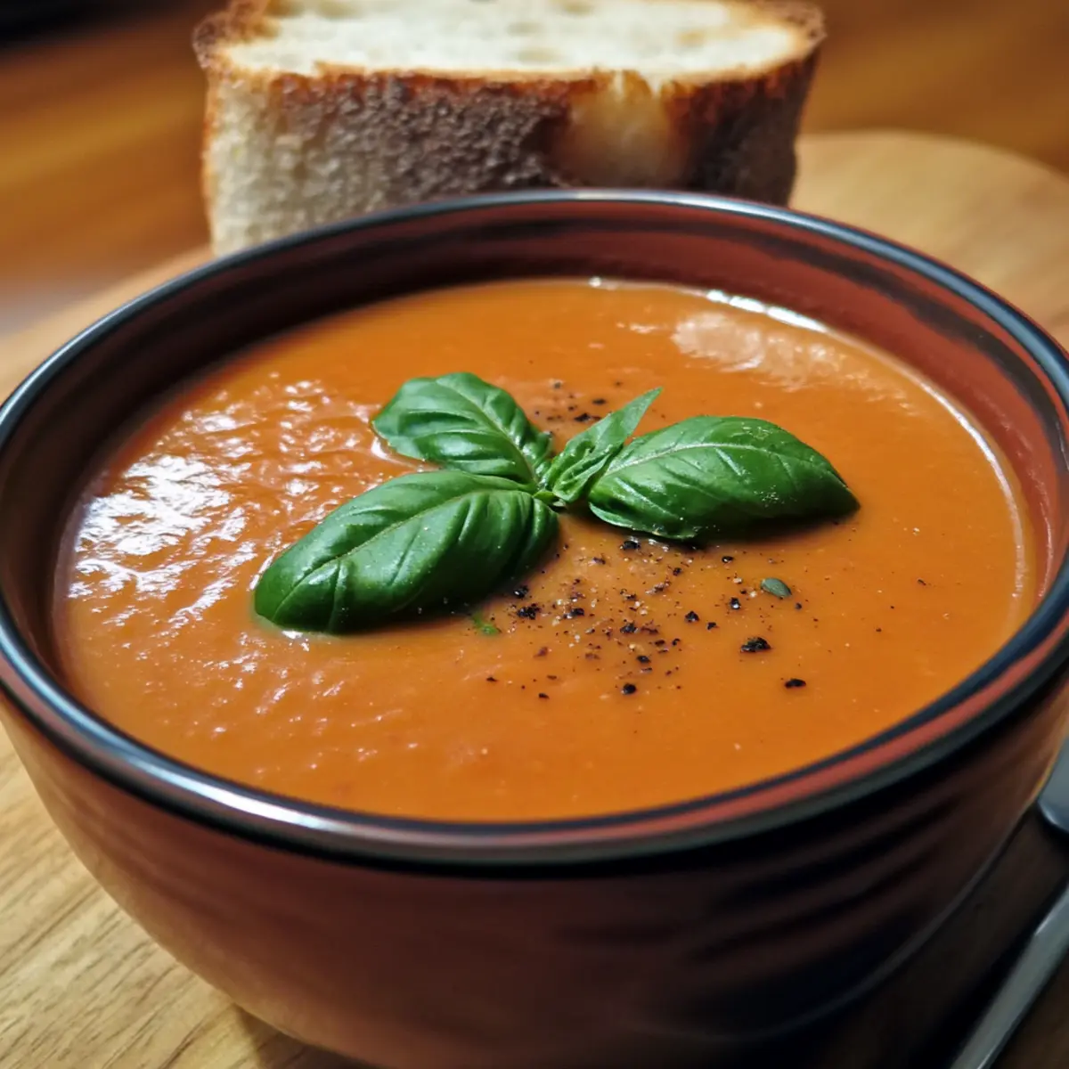 Roasted Tomato & Basil Soup