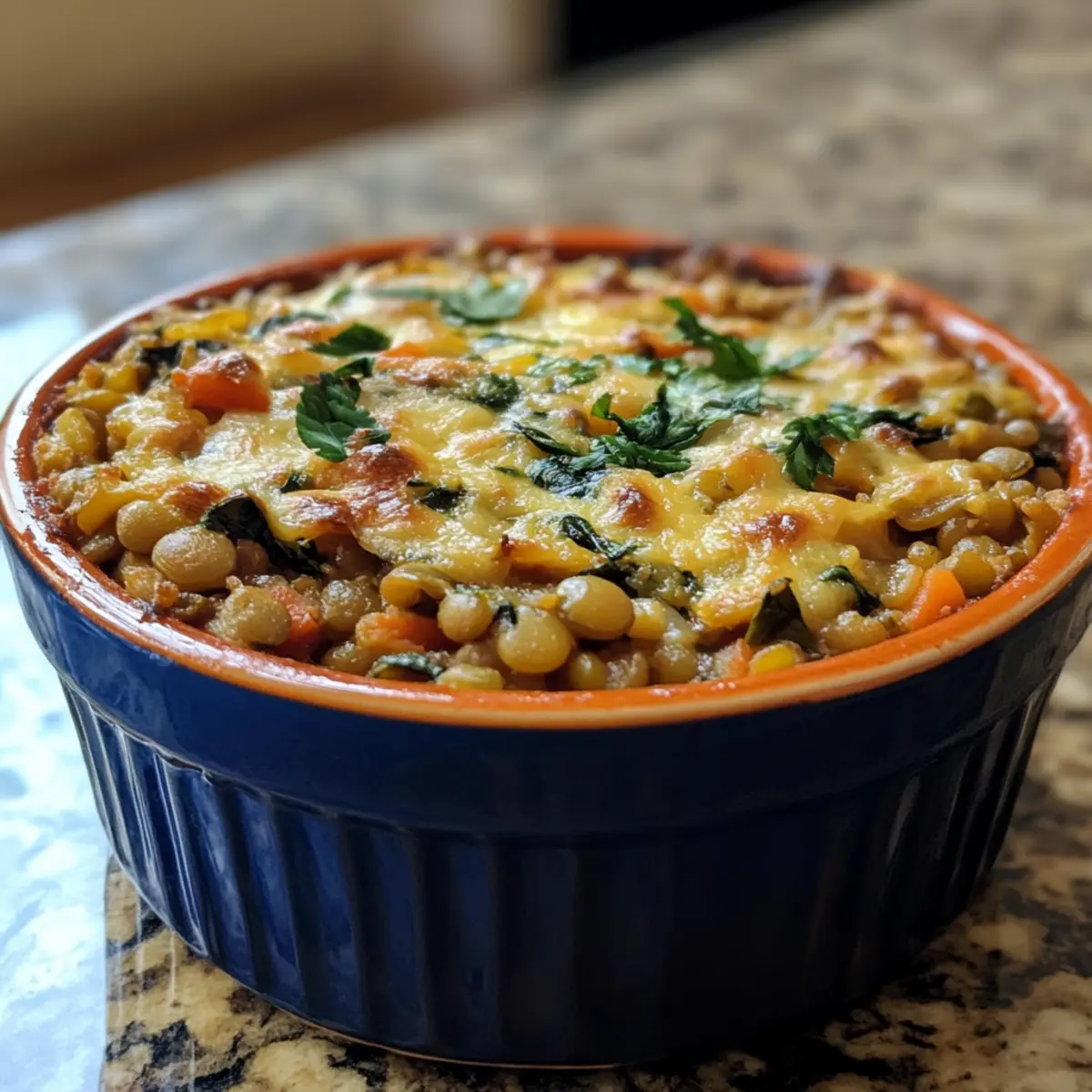 Vegetarian Lentil and Spinach Casserole Recipe