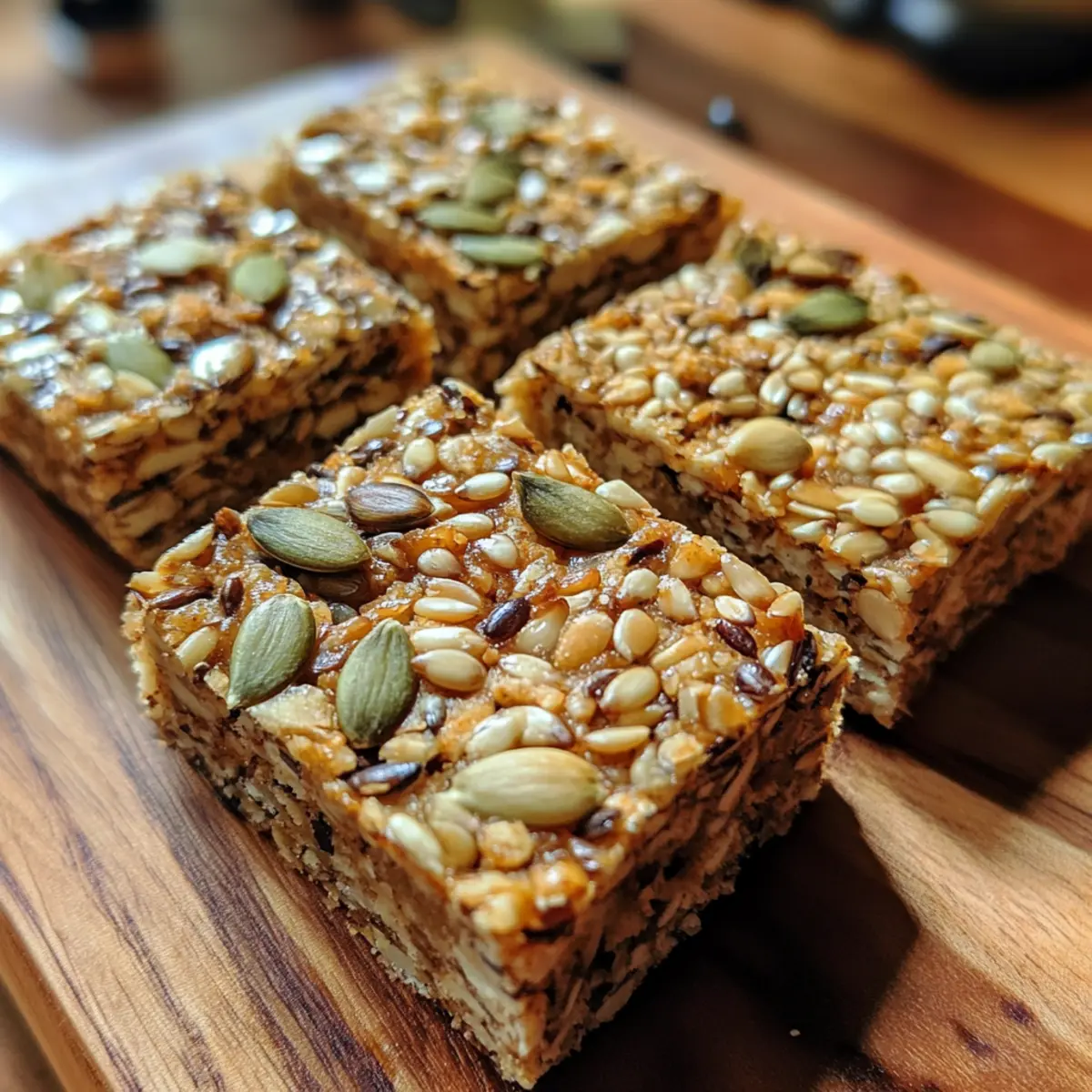 Crisp Seeded Grain Snack Bars Recipe