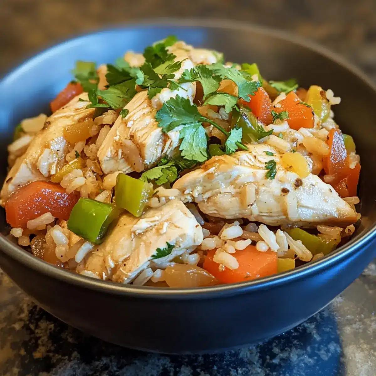 Crockpot Chicken with Brown Rice and Vegetables Recipe