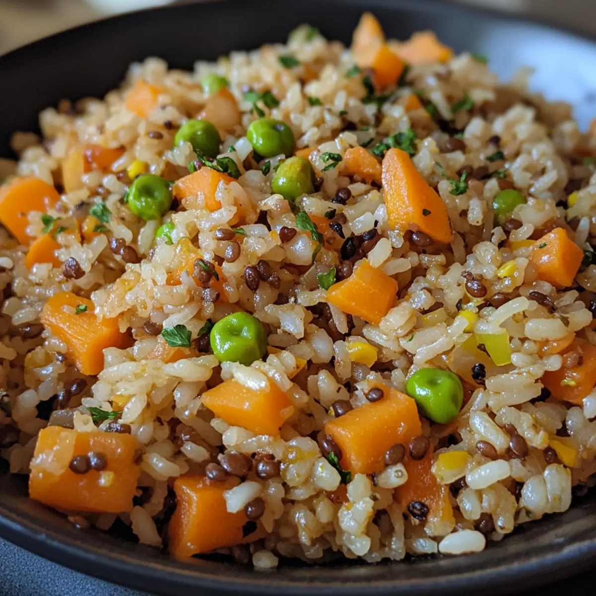 Simple Lentil-Free Veggie Rice Family Meal Recipe