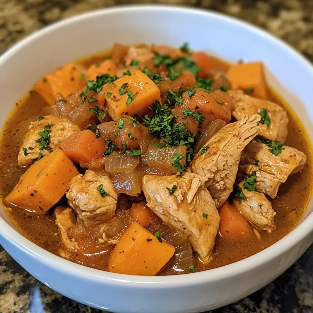 Crockpot Sweet Potato Chicken Stew Recipe