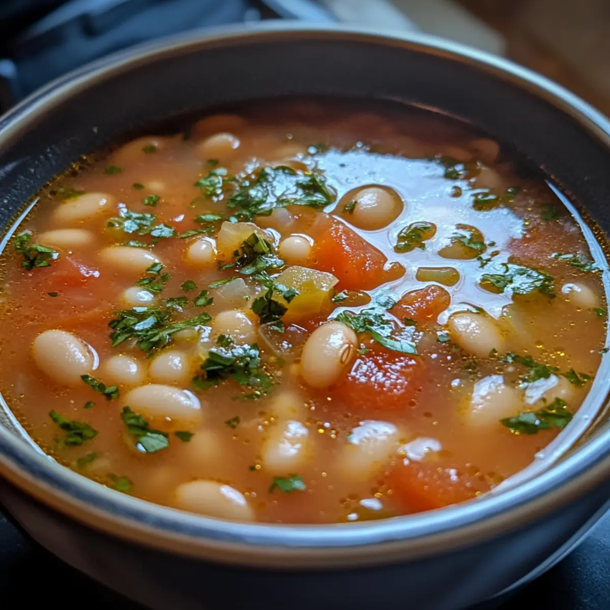 Smoky White Bean Tomato Soup