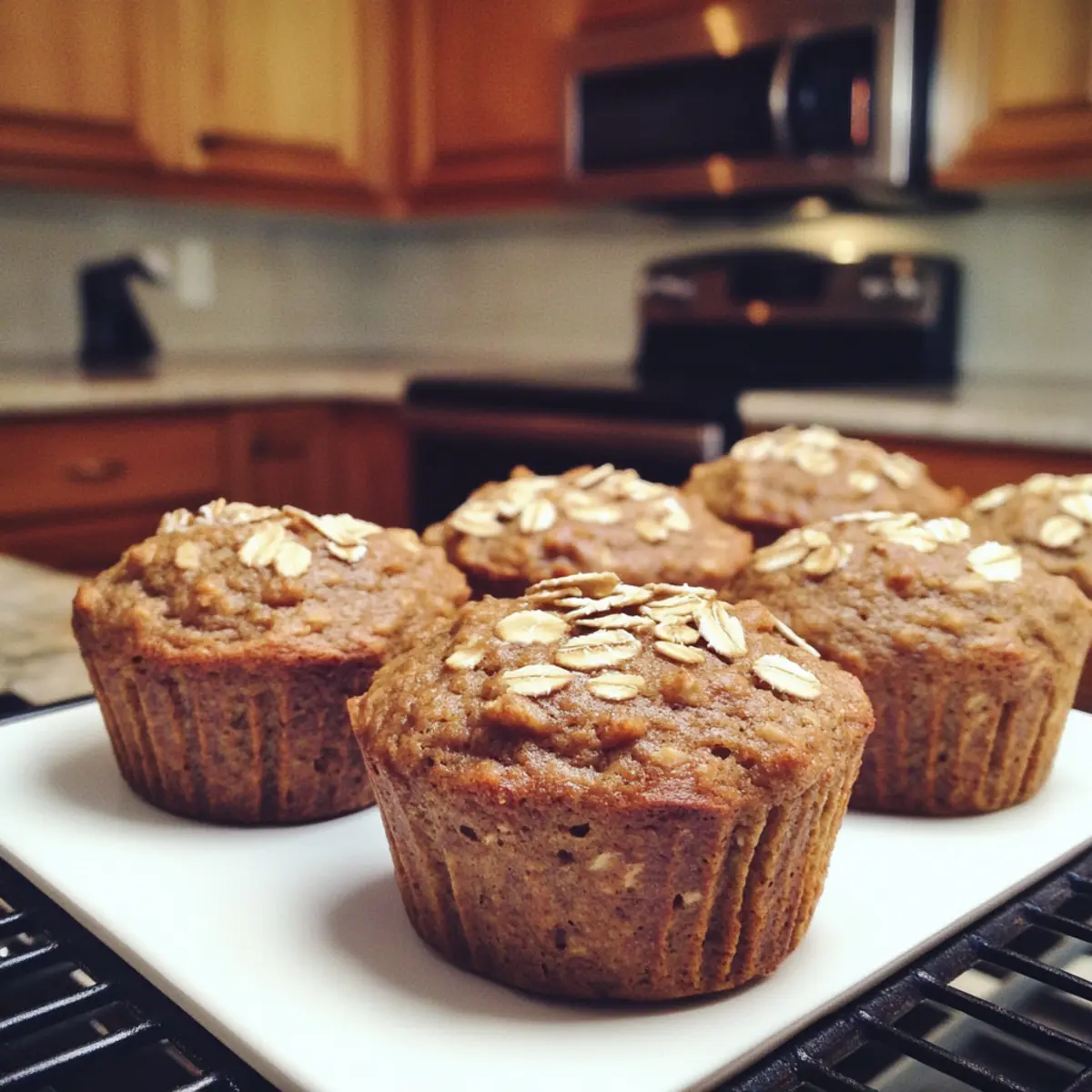 Date Sweetened Banana Oat Muffins Recipe