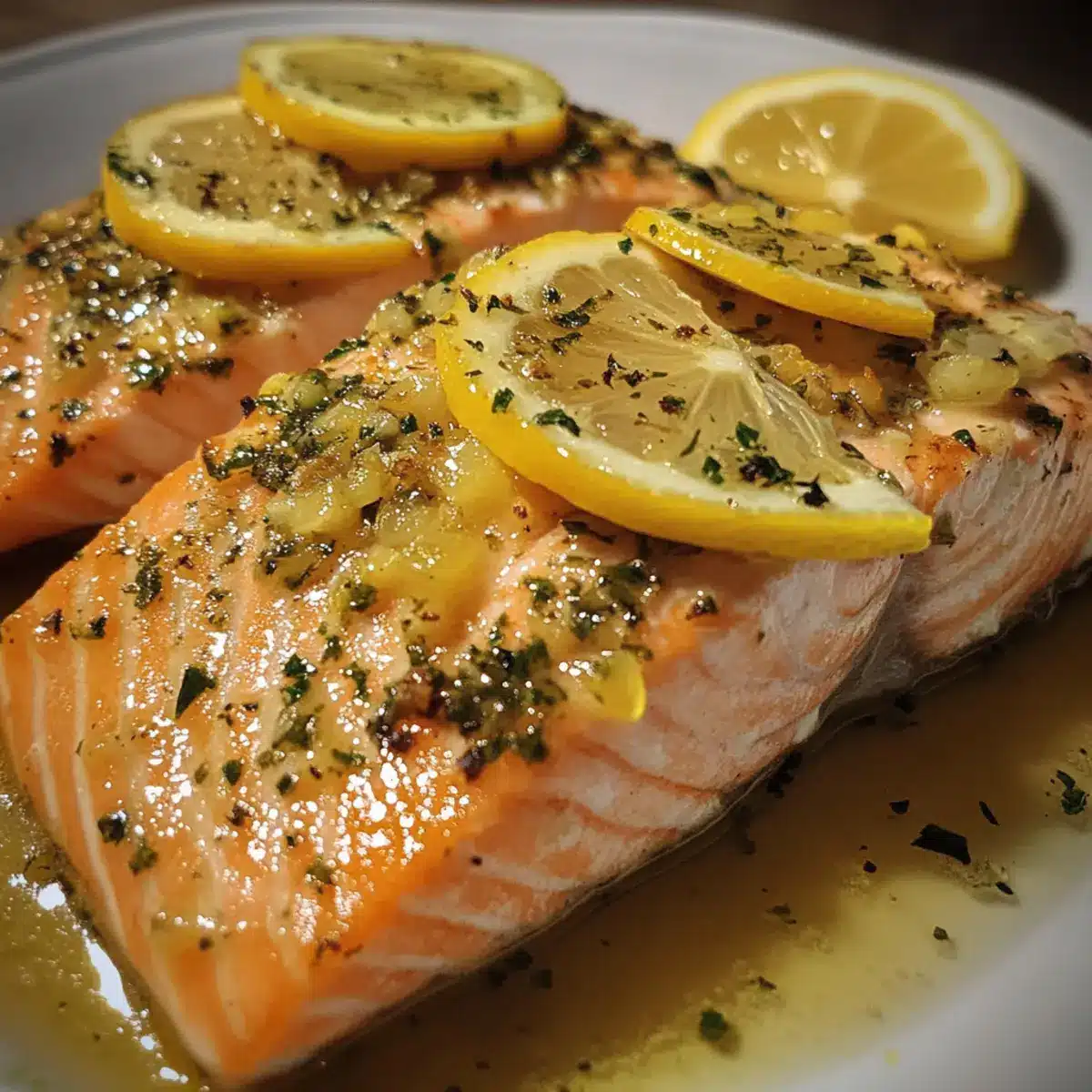 Lemon Garlic Baked Salmon Dinner Recipe