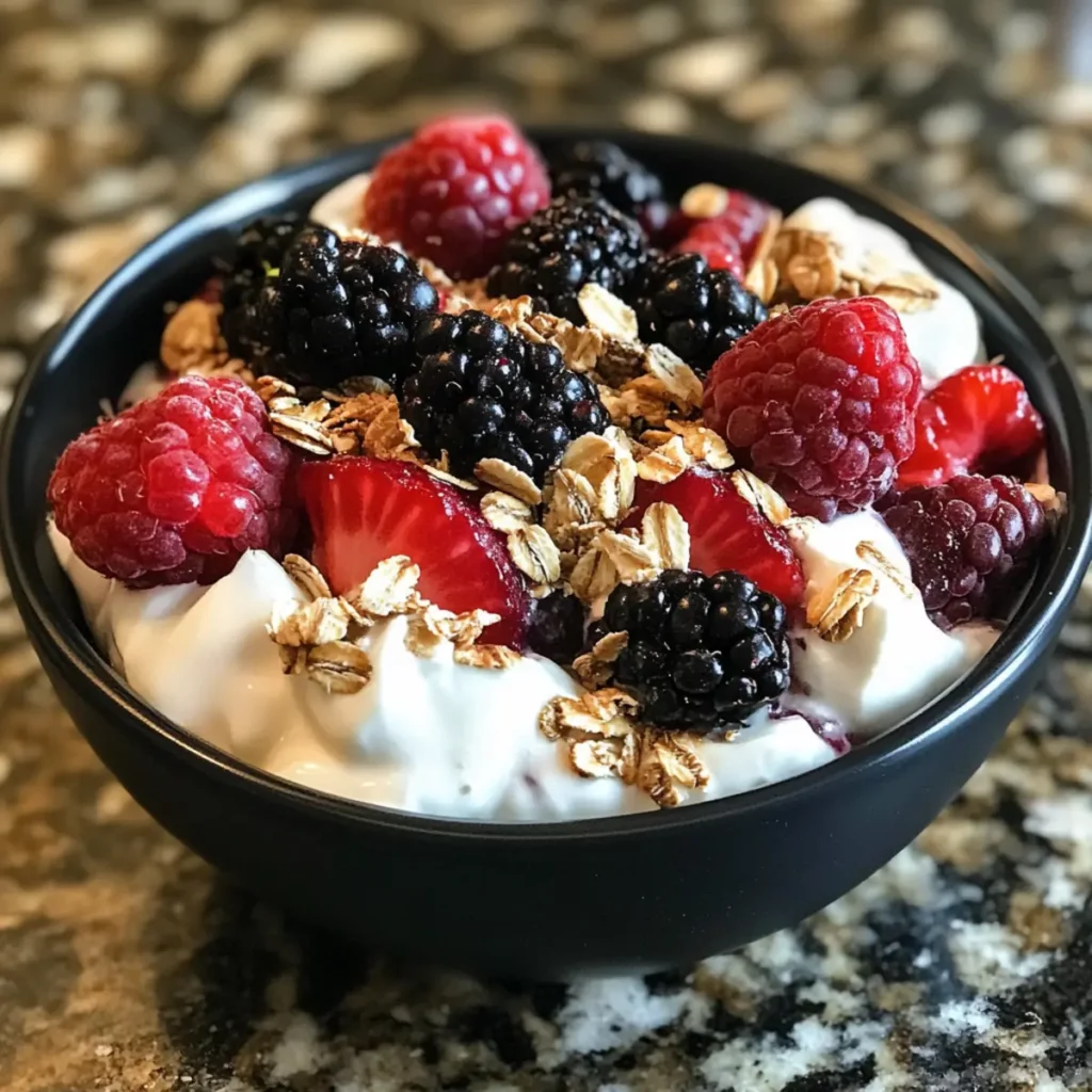 Greek Yogurt Berry Breakfast Bowl Recipe