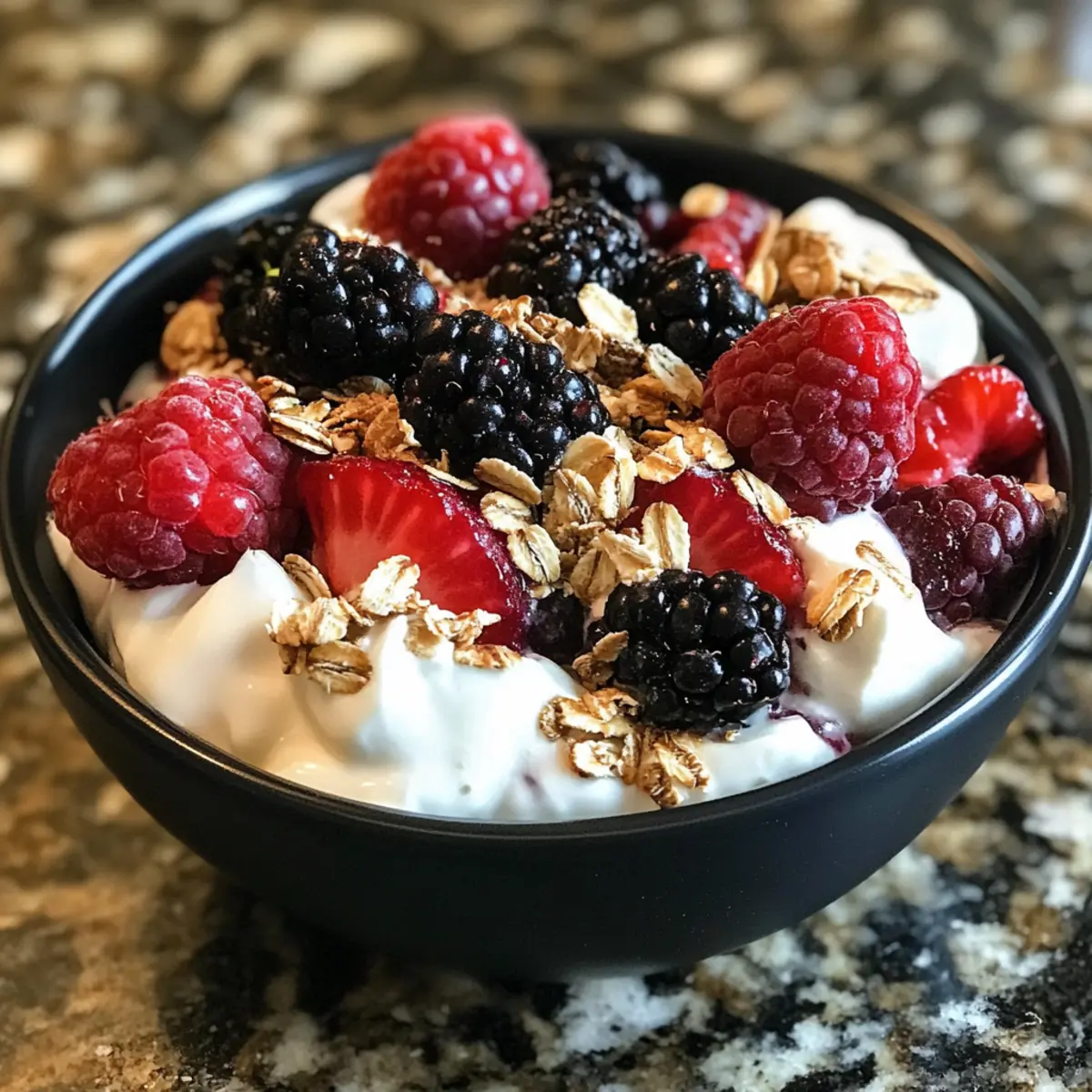 Greek Yogurt Berry Breakfast Bowl Recipe