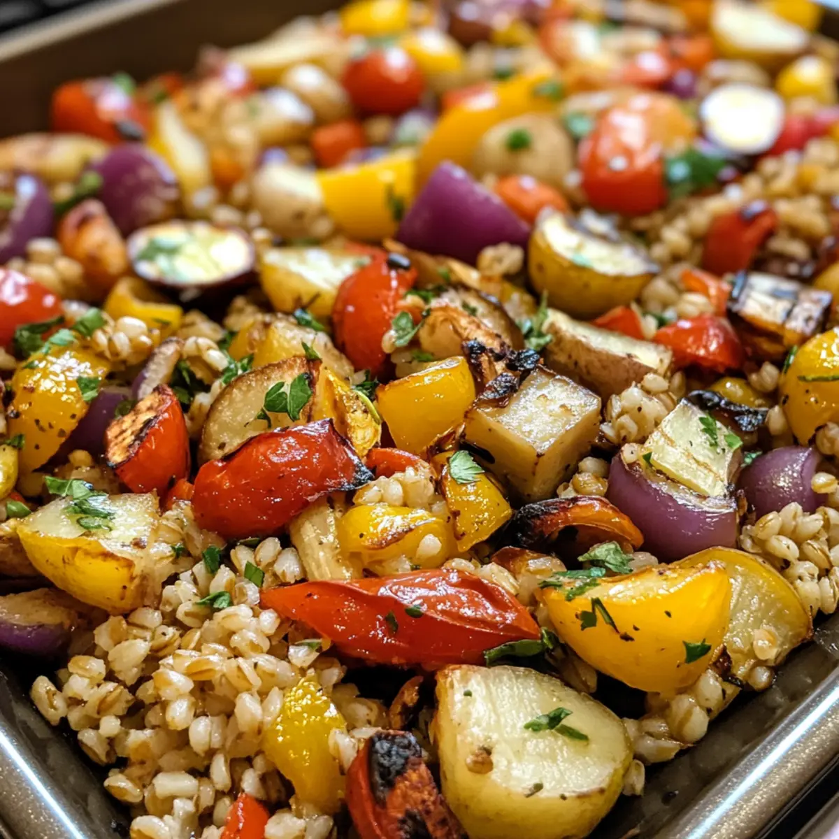 Oven-Roasted Grain and Vegetable Dinner Recipe