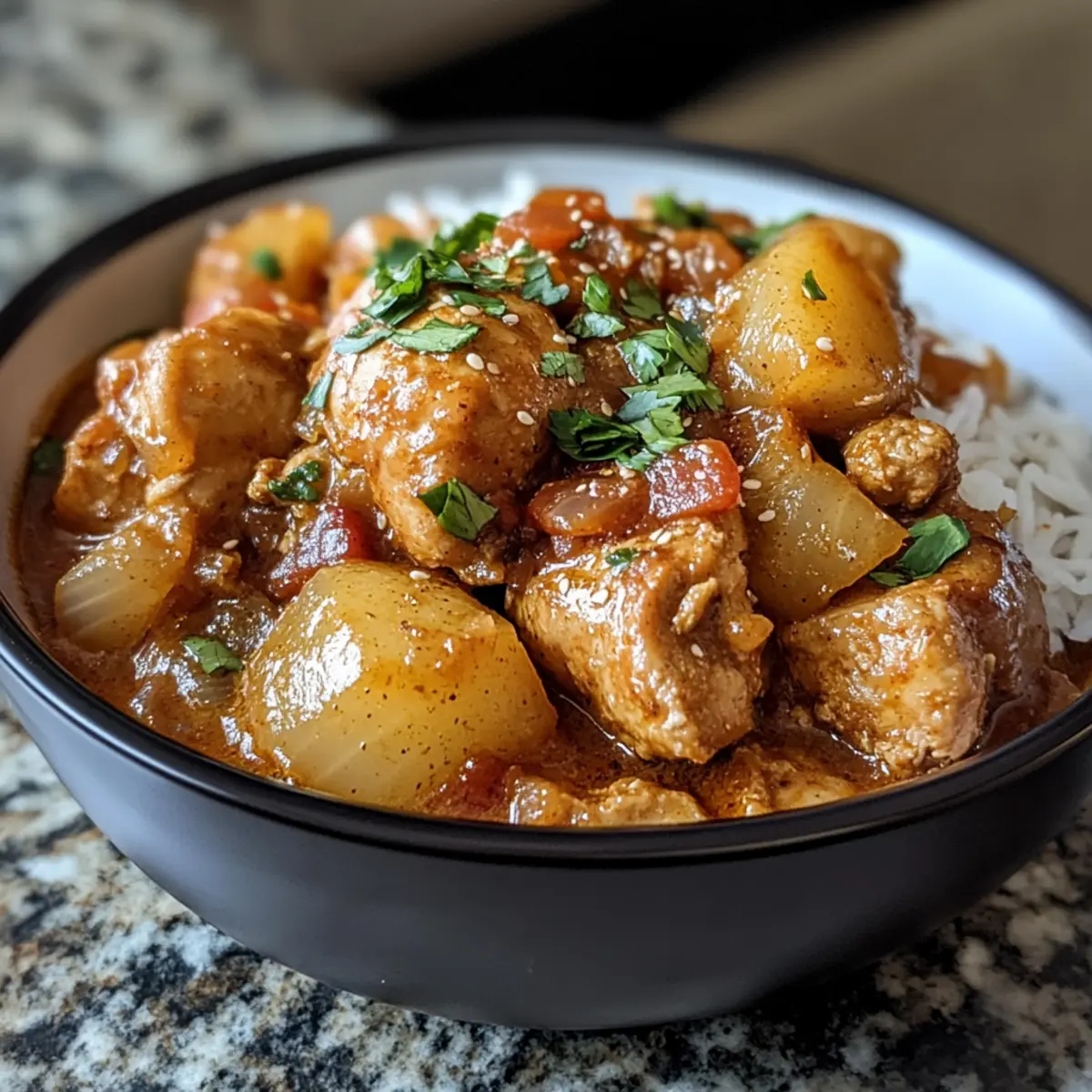 Slow Cooker Spicy Coconut Chicken