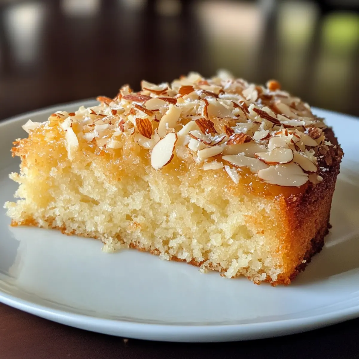 Coconut Almond Yogurt Cake