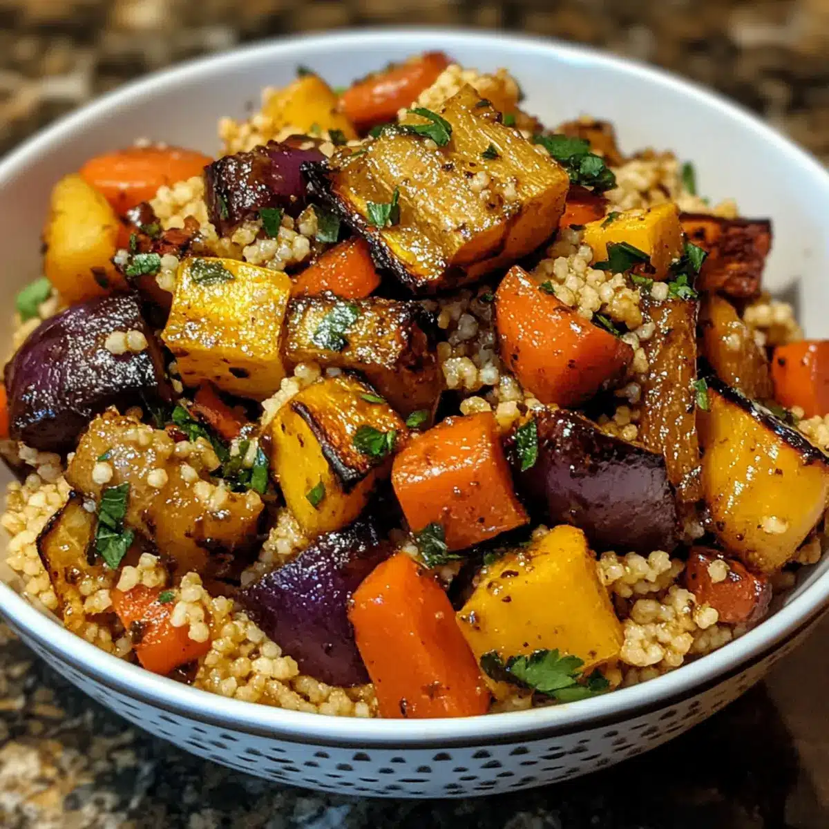 Balsamic Roasted Vegetable Couscous Recipe