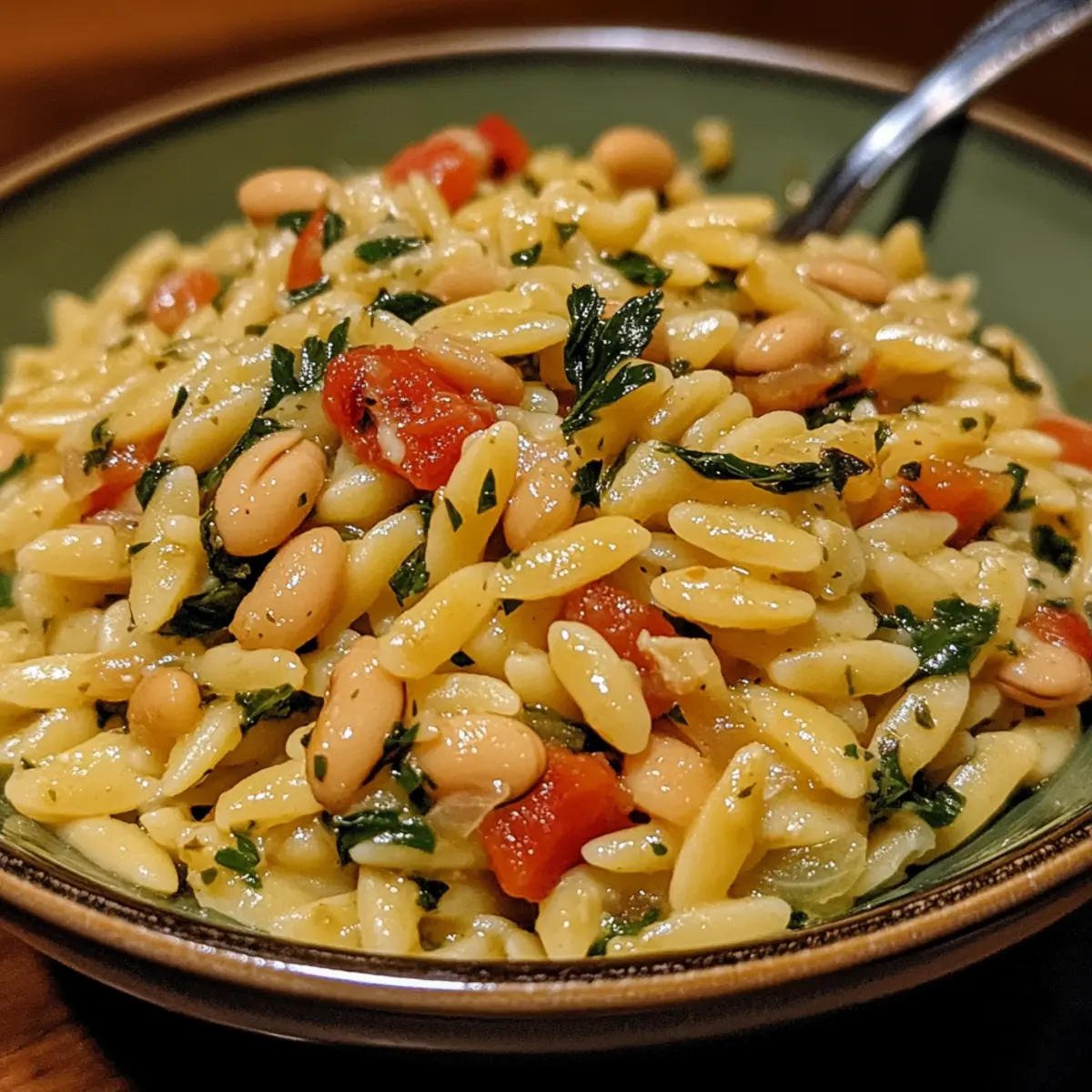 Creamy Tuscan White Bean Orzo