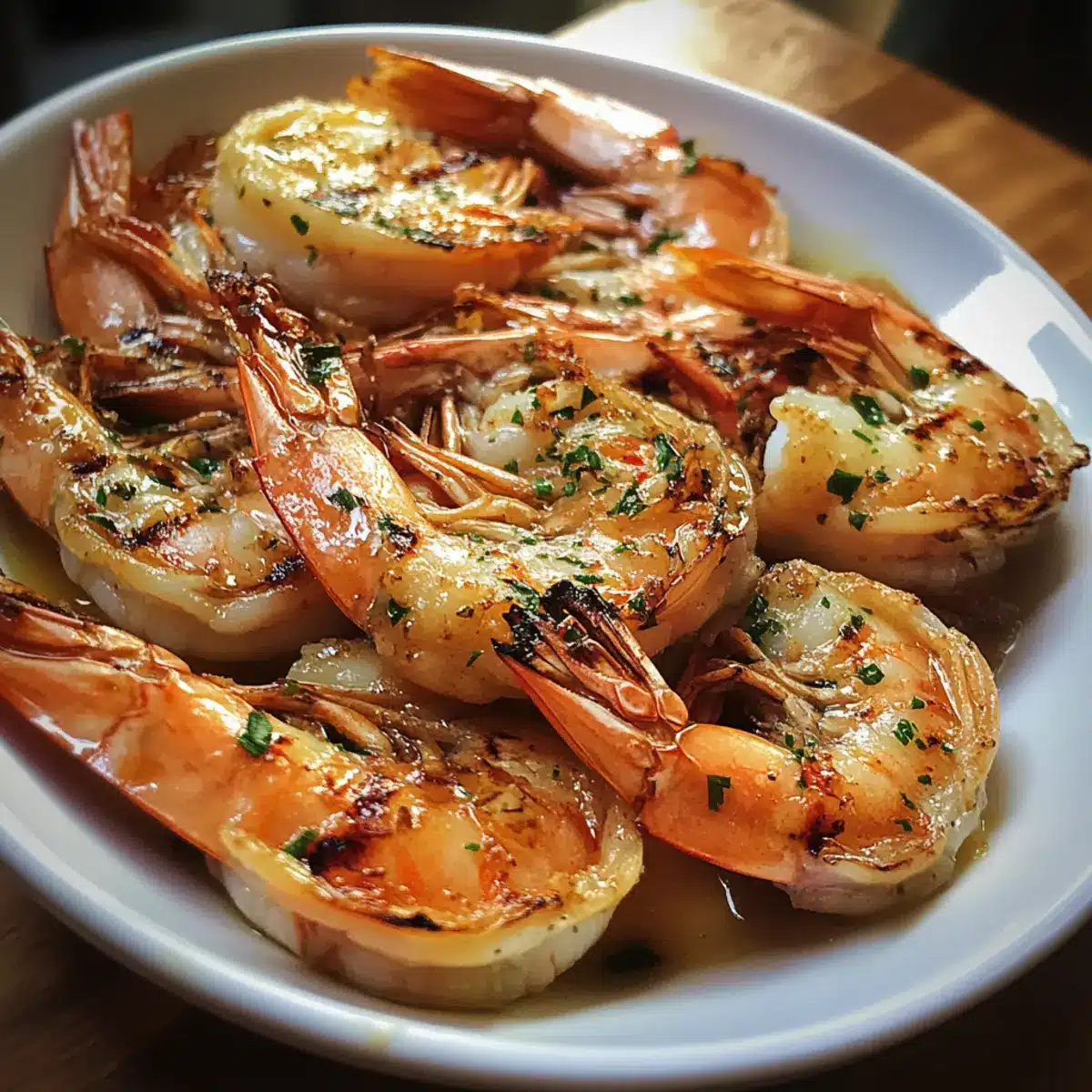 Grilled Prawns with Garlic