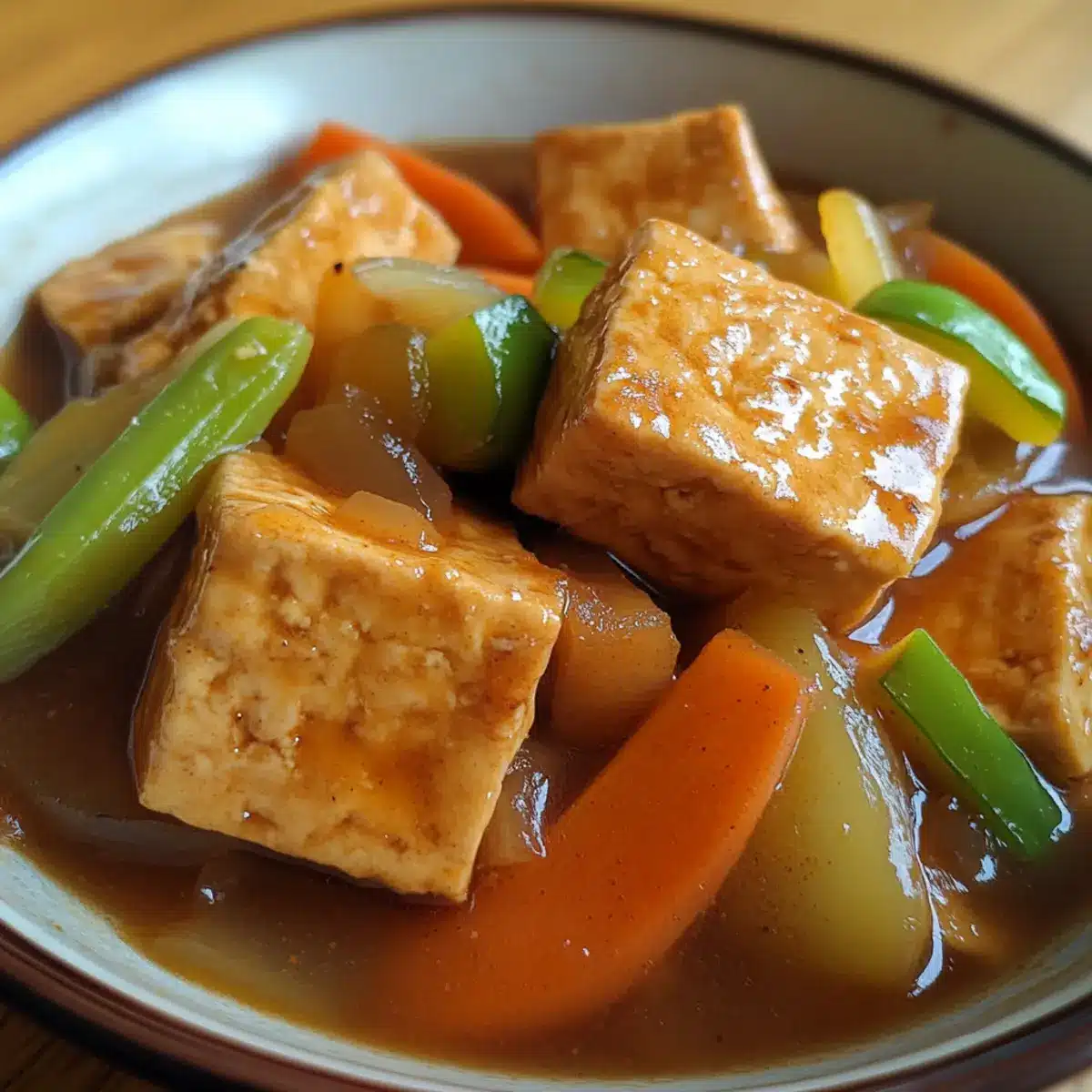 Simmered Tofu and Vegetables